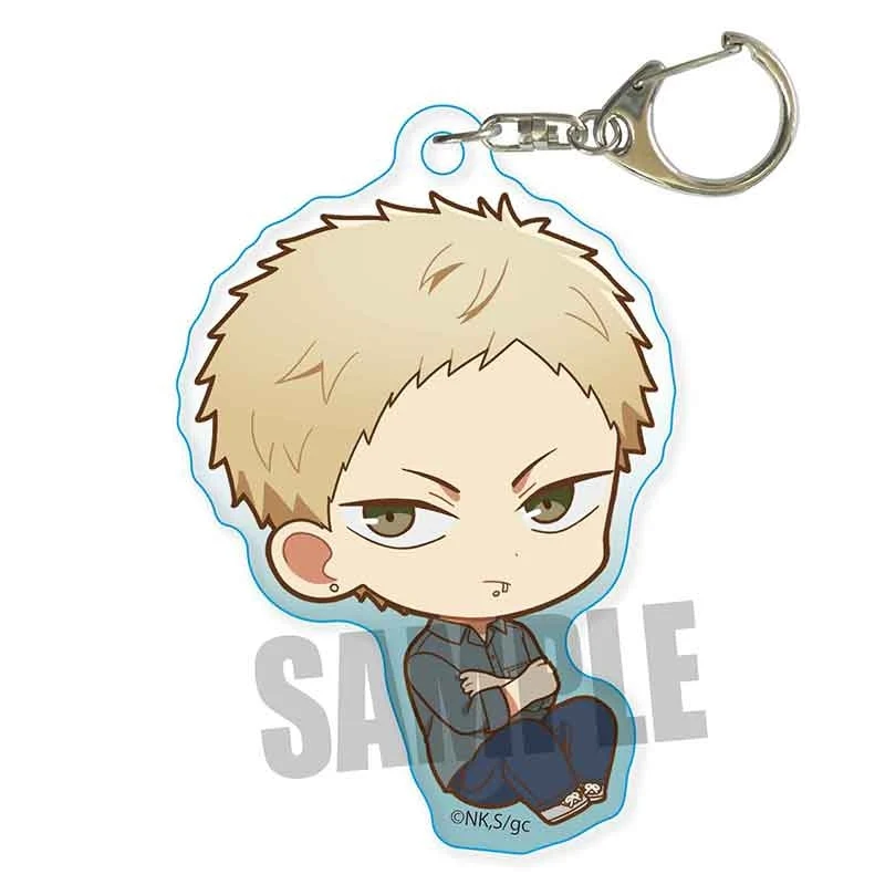 [Given] Hiiragi Mix (Film) Pukasshu Acrylic Keychain Akihiko Kaji
