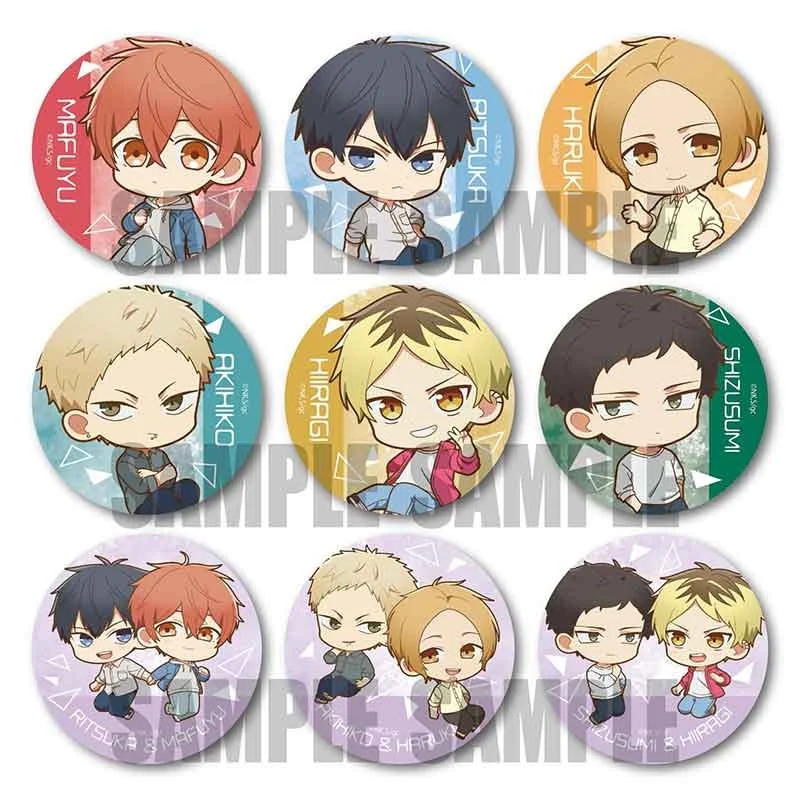 [Given] Hiiragi Mix (Film) Trading Button Badge Pukasshu (Blind Box -Single)