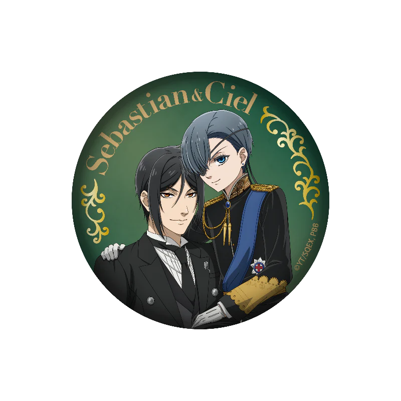(Goods - Badge) TV Anime Black Butler: Emerald Witch Arc Big Can Badge Sebastian Michaelis & Ciel Phantomhive