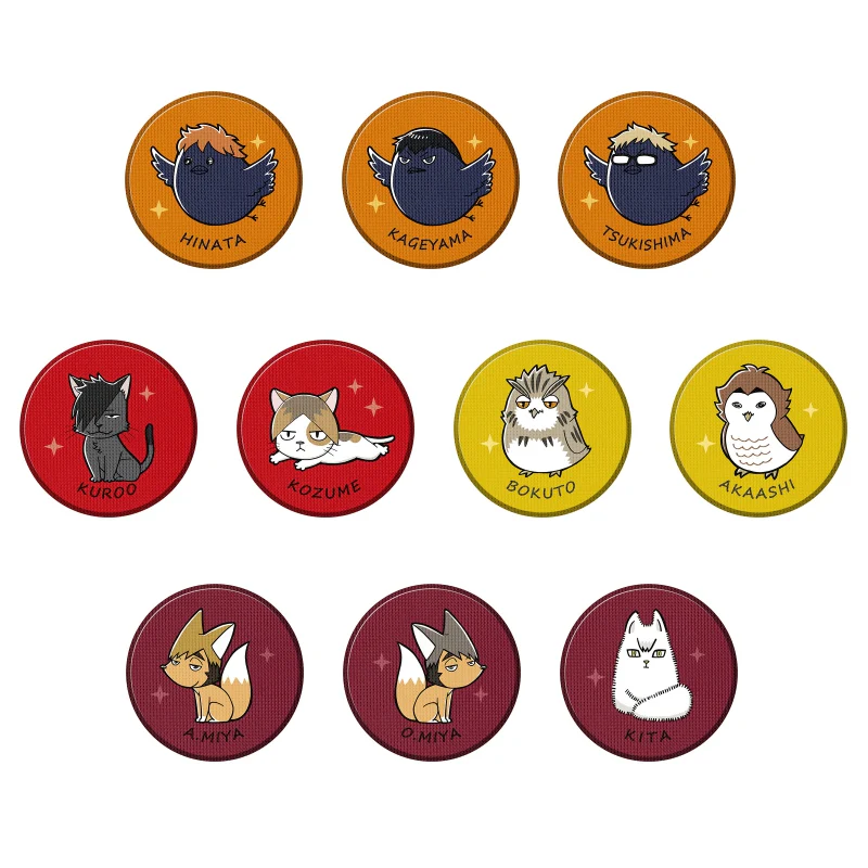 [Haikyu!!] Embroidery Button Badge (Blind Box -Single)