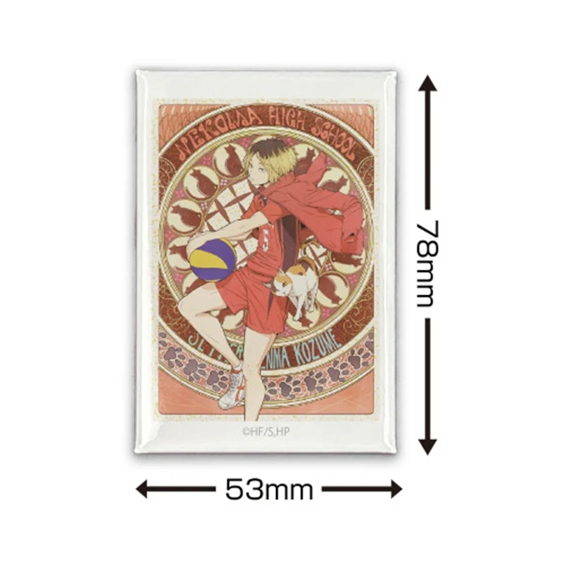 (Goods - Badge) Haikyu!! Kenma Kozume Square Button Badge Flying Ver. - Image 2