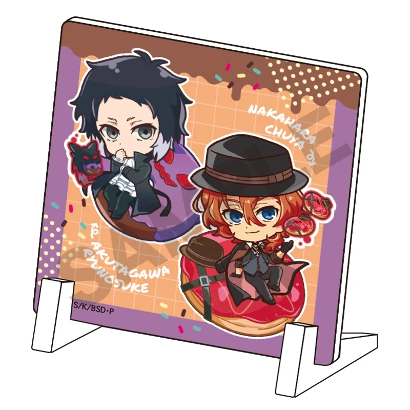 [Bungo Stray Dogs] Mini Acrylic Panel Ryunosuke Akutagawa, Chuya Nakahara CHARA PEKO Donuts