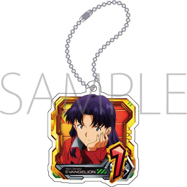 (Goods - Keychain) Evangelion Acrylic Keychain Normal Pattern (Misato)