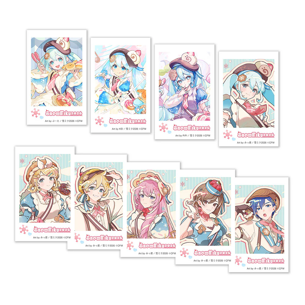 (Goods - Bromide) SNOW MIKU 2026 Instant Photo Print Kagamine Len Art by Mikkun - Image 2