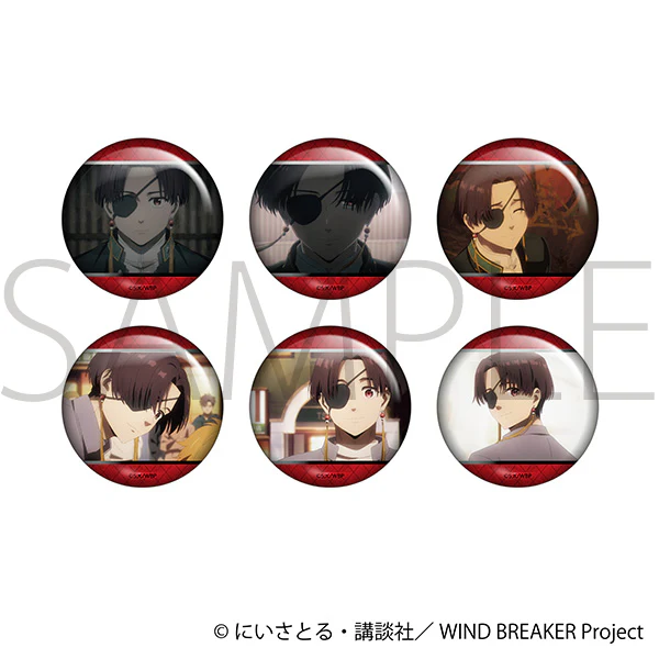 (Goods - Badge) WIND BREAKER Lots of Suo Holographic Chara Badge Collection (Blind Box -Single)