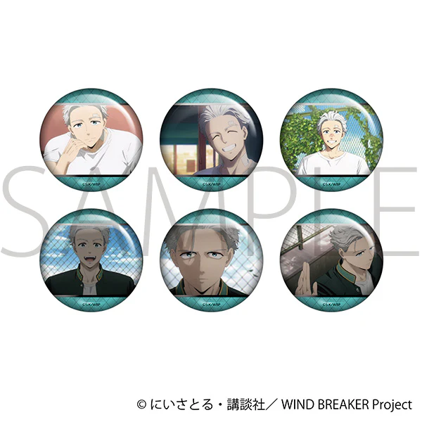 (Goods - Badge) WIND BREAKER Lots of Umemiya Holographic Chara Badge Collection (Blind Box -Single)