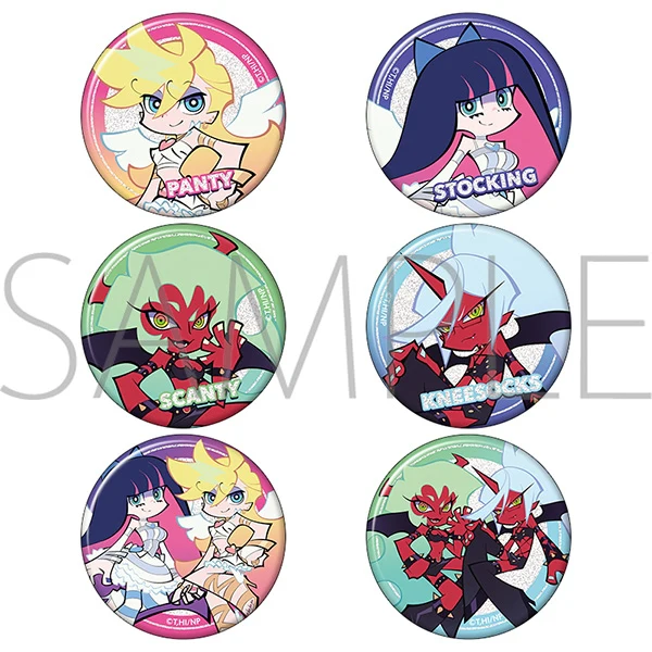 (Goods - Badge) New PANTY & STOCKING with GARTERBELT Glitter Button Badge Collection (Blind Box -Single)