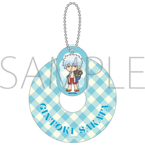 (Goods - Keychain) Gintama Swim Ring Acrylic Keychain / Gintoki Sakata Pool