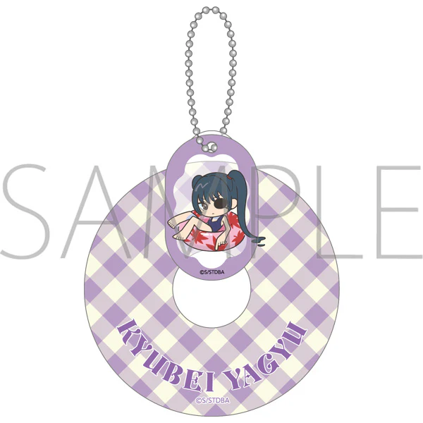 (Goods - Keychain) Gintama Swim Ring Acrylic Keychain / Kyubei Yagyu Pool