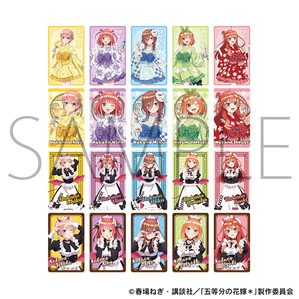 (Goods - Card) The Quintessential Quintuplets* Trading Clear Card / 20 Types Total (Blind Box -Single)