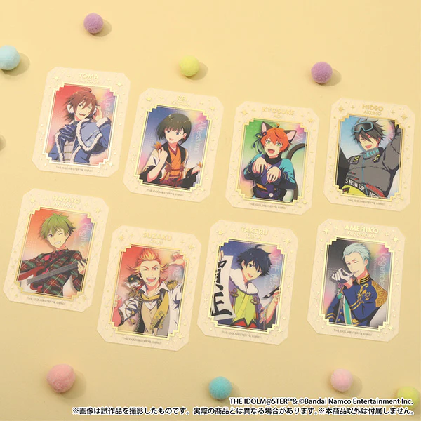 (Goods - Card) THE IDOLM@STER SideM Glassy Collection / A-BOX (Blind Box -Single) - Image 3