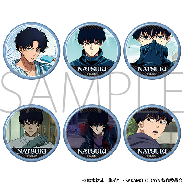 (Goods - Badge) SAKAMOTO DAYS Lots of Natsuki Seba Chara Badge Collection (Blind Box -Single)