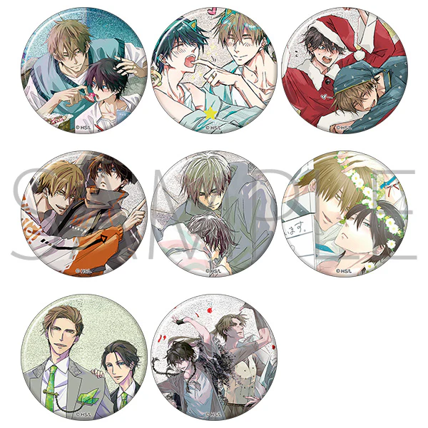(Goods - Badge) DAKAICHI: I'm being harassed by the sexiest man of the year (Dakaretai Otoko 1-i ni Odosareteimasu.) Oshi Couple Badge Collection (Blind Box -Single)