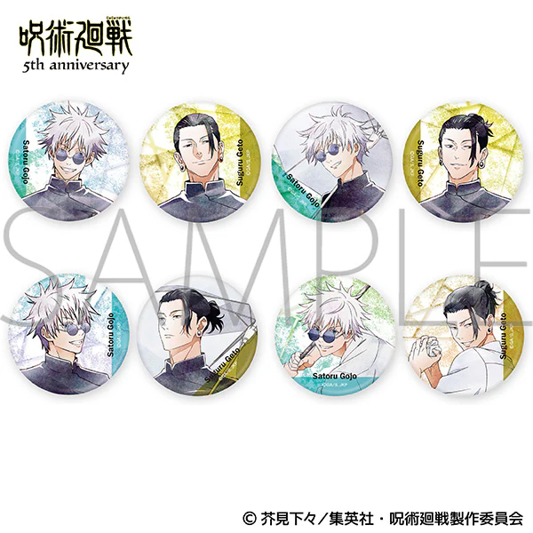 (Goods - Badge) Jujutsu Kaisen 5th Anniversary Chara Badge Collection / Hidden Inventory / Premature Death Art-Pic (Blind Box -Single)