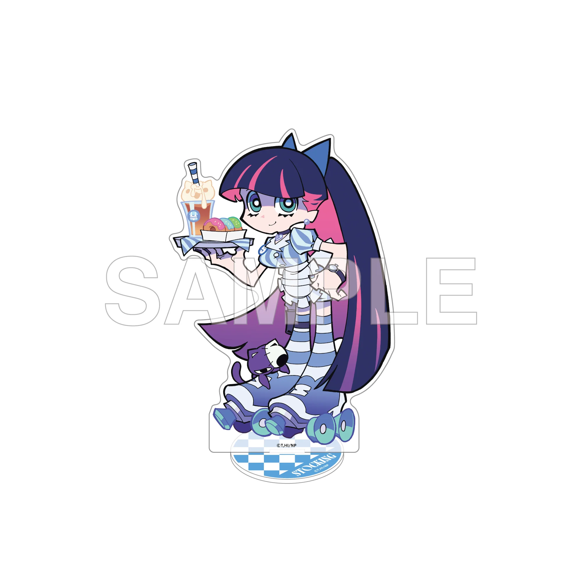 (Goods - Acrylic Stand) New PANTY & STOCKING with GARTERBELT Acrylic Stand Figure American Diner Ver. - Stocking