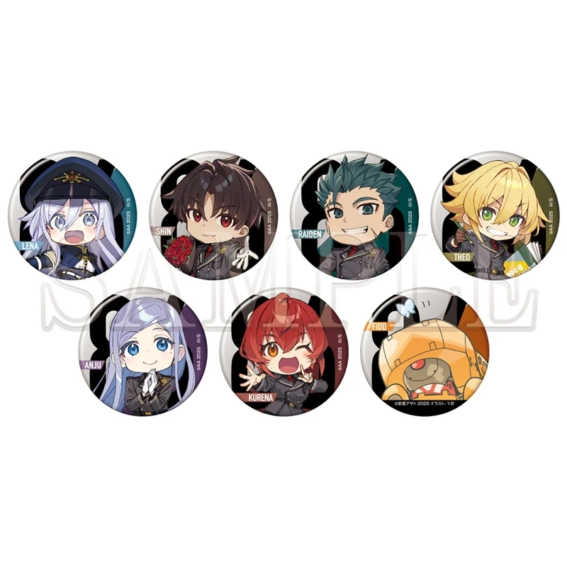 (Goods - Badge) 86 EIGHTY-SIX 8.6th Anniversary Tradable Mini-Character Metallic Tin Badges (Blind Box - Single)