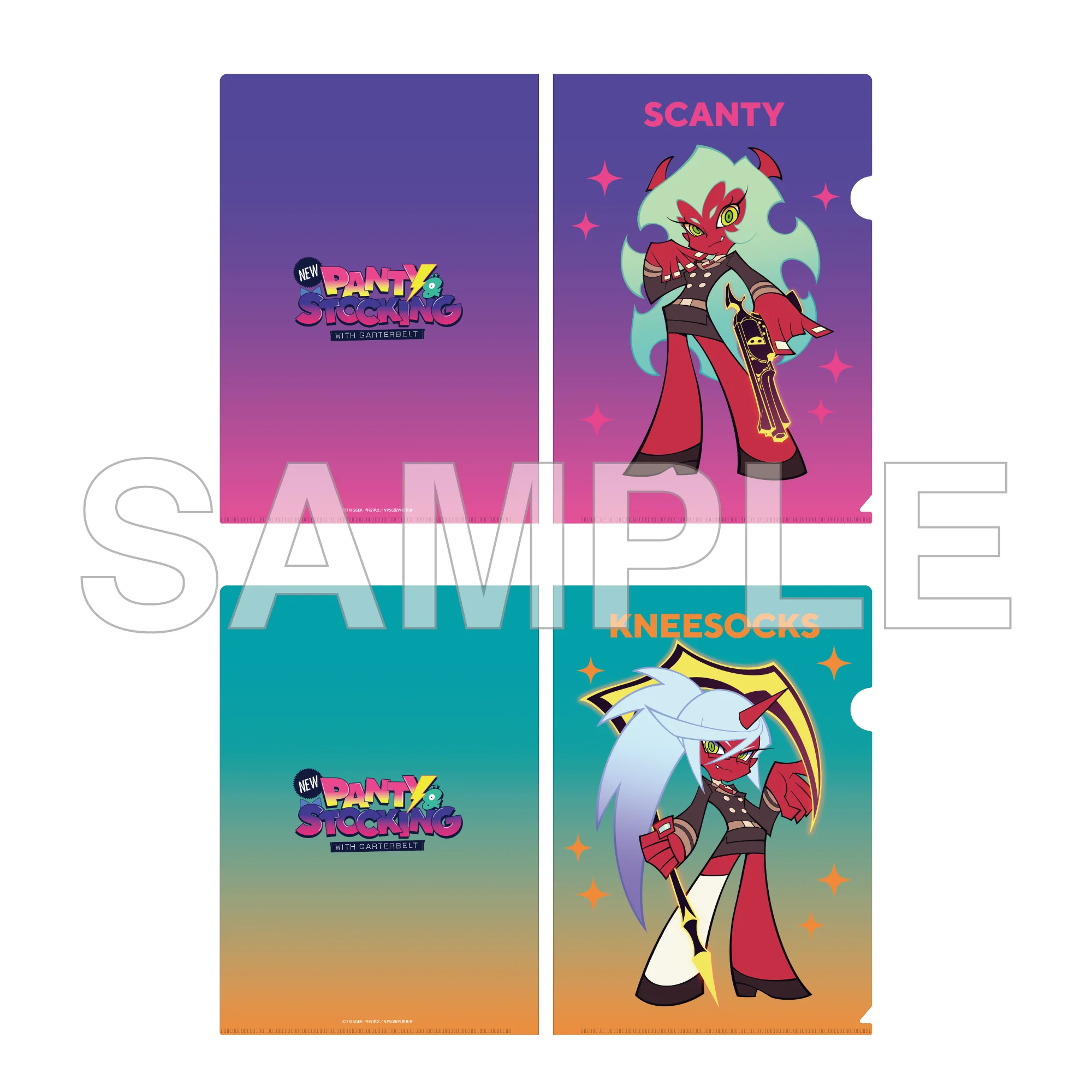 (Goods - File Folder ) New PANTY & STOCKING with GARTERBELT File Folder Set No.2 - Scanty & Kneesocks