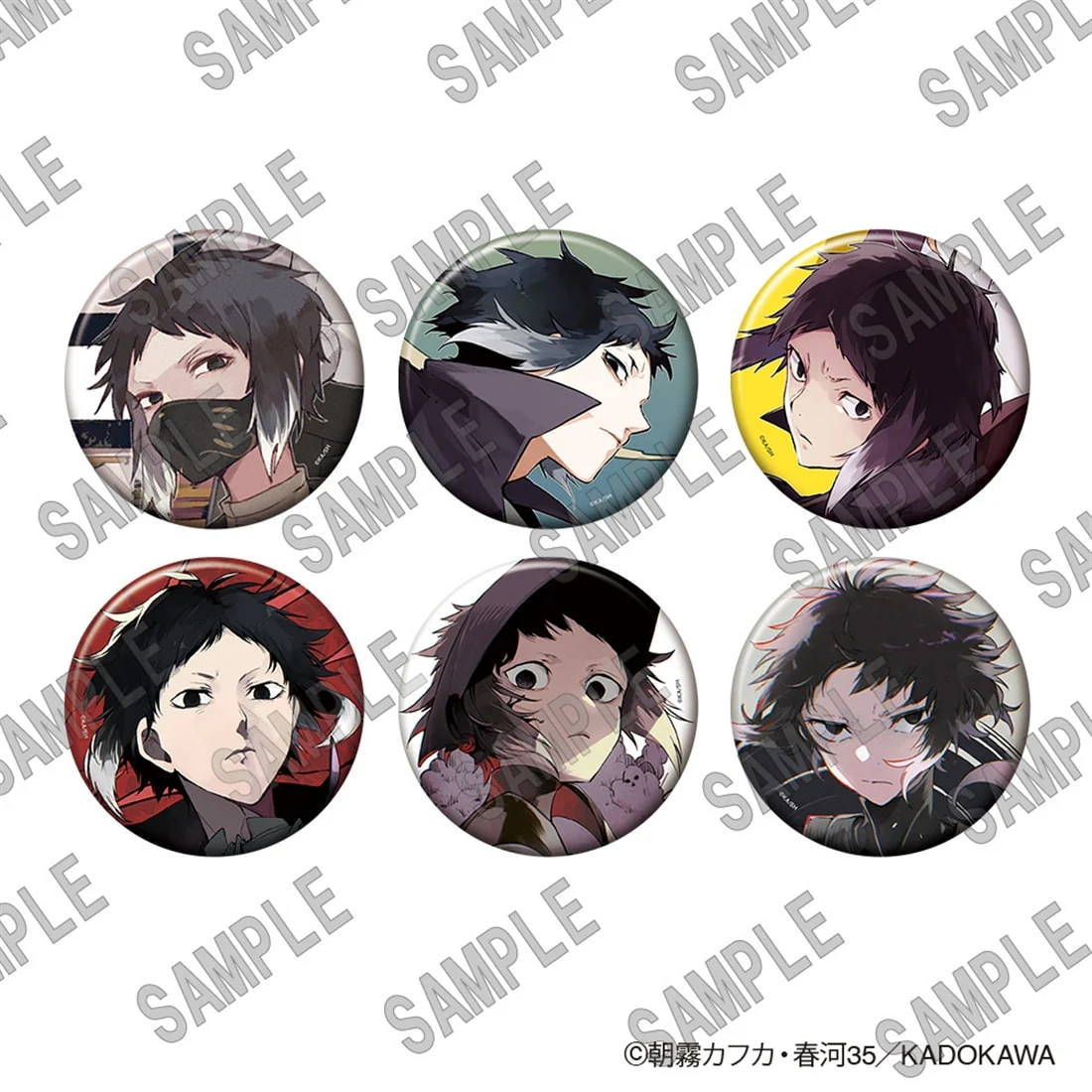 (Goods - Badge) 文豪ストレイドッグス Individual Character Tin Badge Collection (Akutagawa Ryunosuke) (Blind Box - Single)