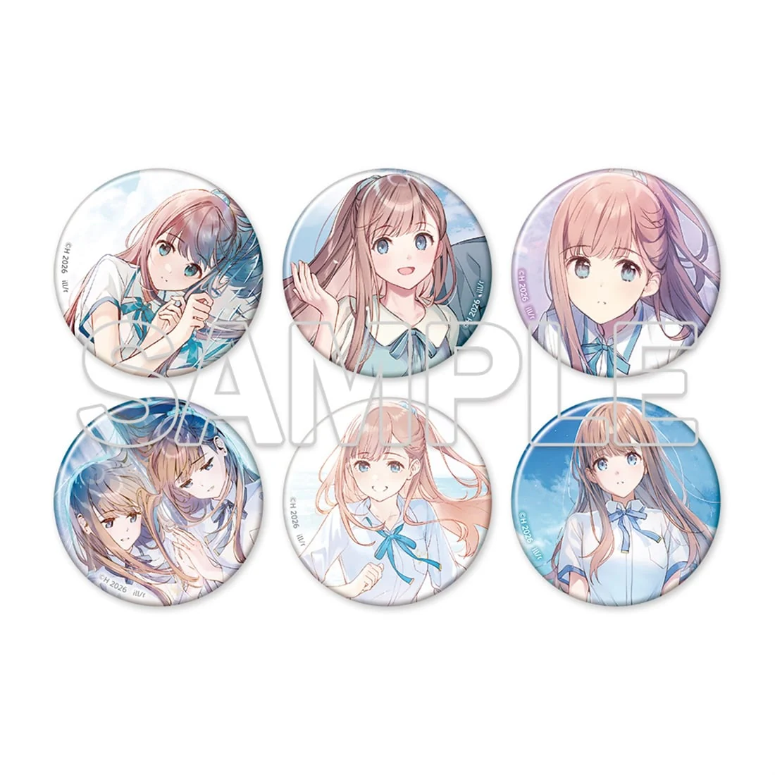 (Goods - Badge) Even a Replica Can Fall in Love Tradable Tin Badge (Blind Box - Single)