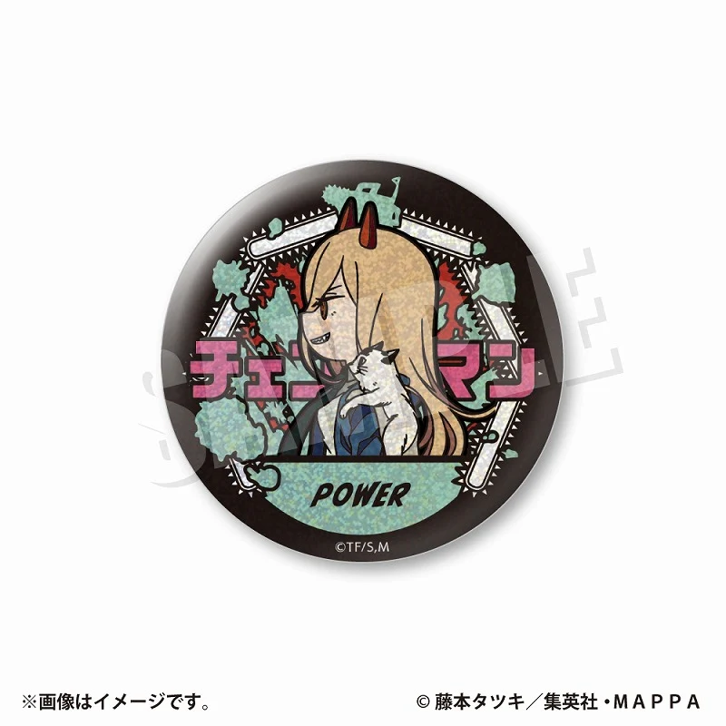 [Chainsaw Man] VETCOLO Glitter Button Badge 02. Power