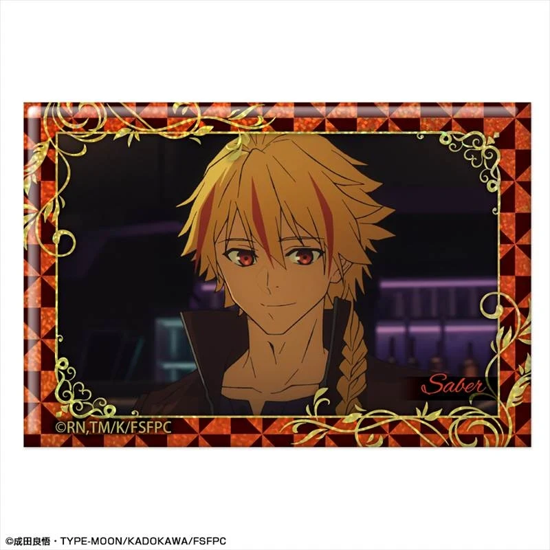 (Goods - Badge) TV Anime Fate/strange Fake Holographic Button Badge Design 05 (Saber/C)