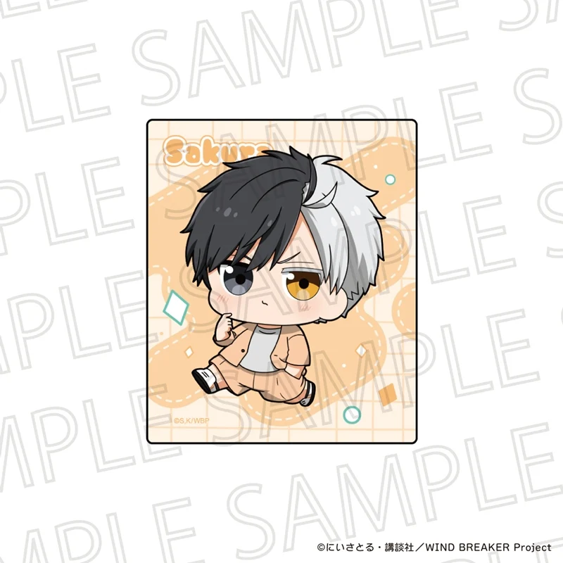(Goods - Sticker) WIND BREAKER Puchiteku Square Cut Sticker Haruka Sakura