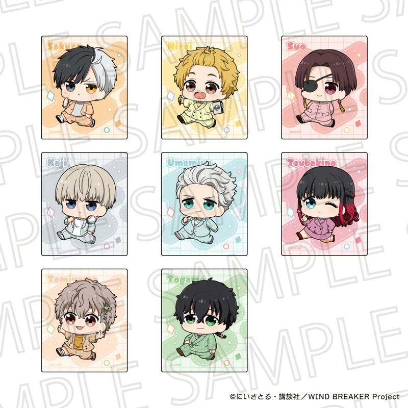 (Goods - Sticker) WIND BREAKER Puchiteku Square Cut Sticker Jo Togame - Image 2