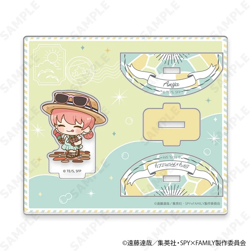 (Goods - Acrylic Stand) TV Anime SPY x FAMILY Yuratsun Acrylic Stand Chibi ver. 1. Snacking & Strolling [Summer Outing] - Image 2