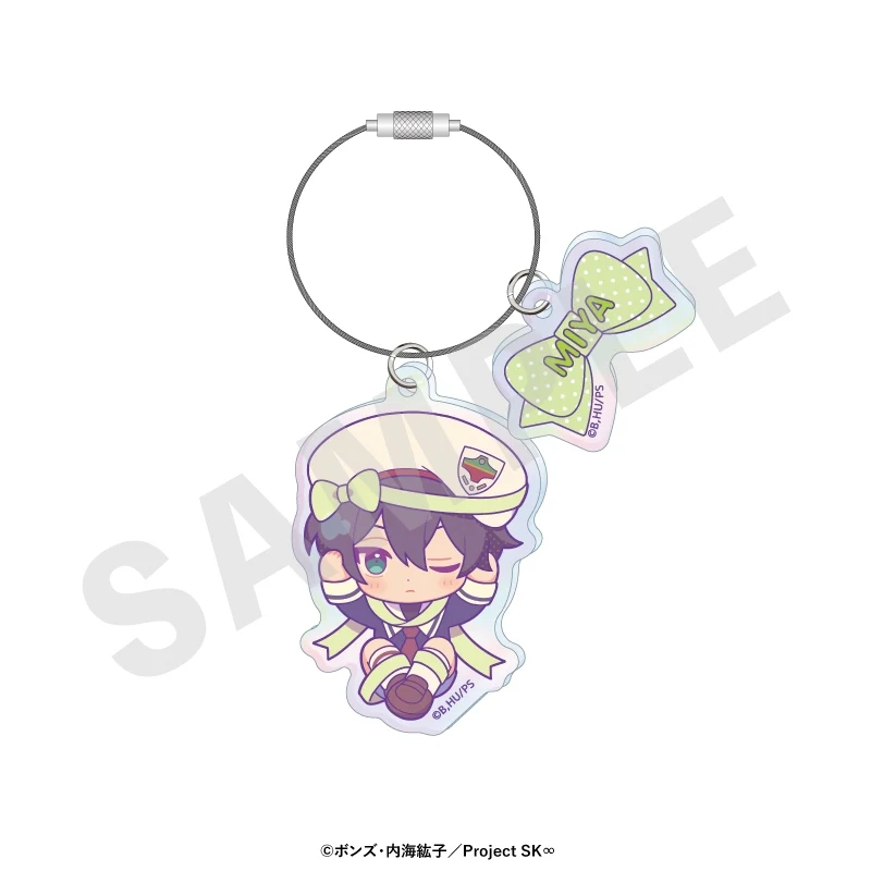 (Goods - Keychain) Original TV Anime - SK8 the Infinity Chibi Ribbon Series Iridescent Acrylic Keychain (Miya)