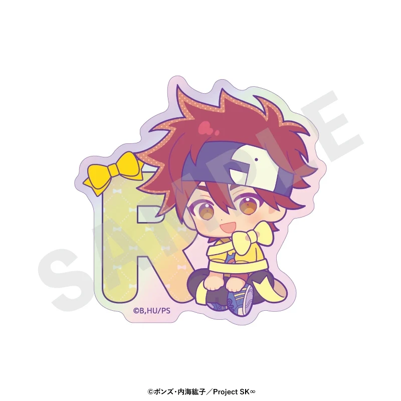(Goods - Sticker) Original TV Anime - SK8 the Infinity Chibi Ribbon Series Trading Iridescent Sticker (8 Types Total)(Blind Box -Single) - Image 2
