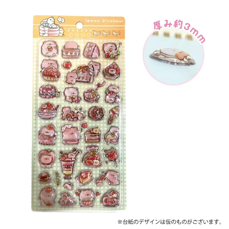 (Goods - Sticker) Non-Character Tsuyapuku Shiny 3D Sticker Buta-san Pig