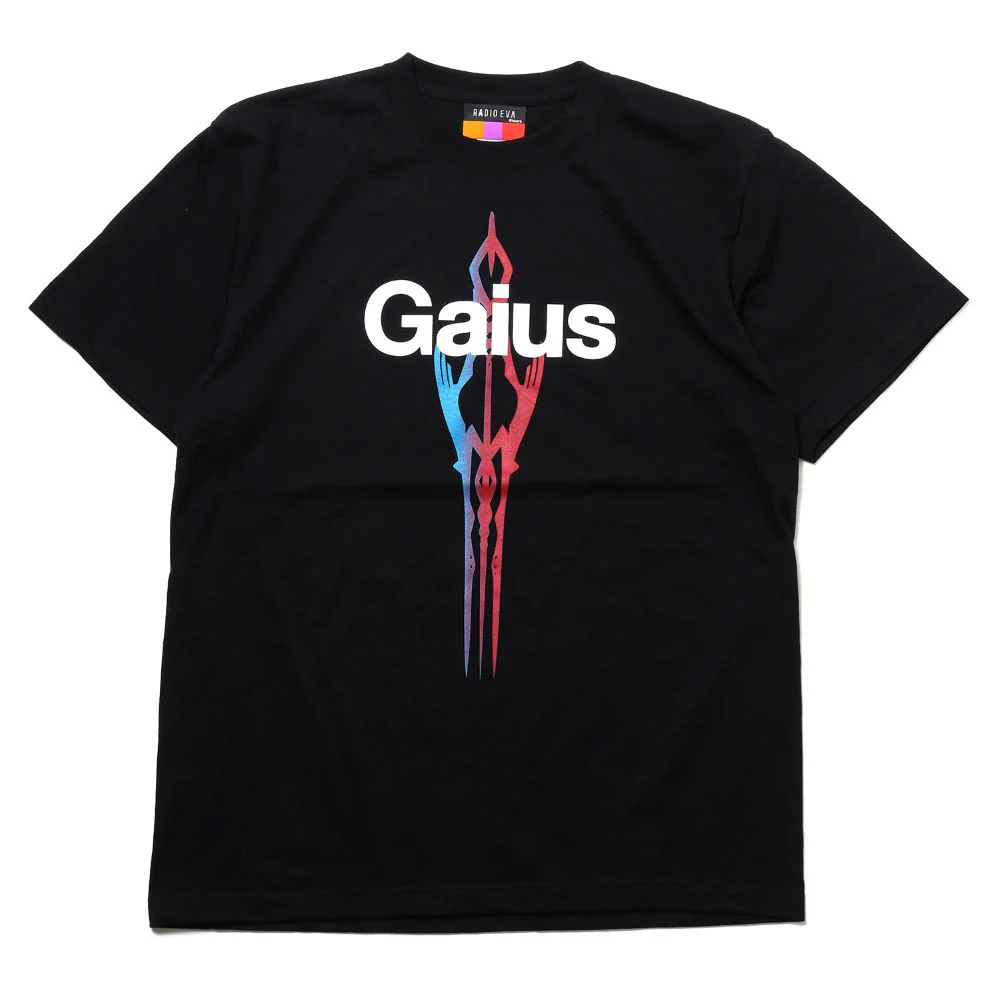[Evangelion] RADIO EVA Gaius T-Shirt Black - Image 4