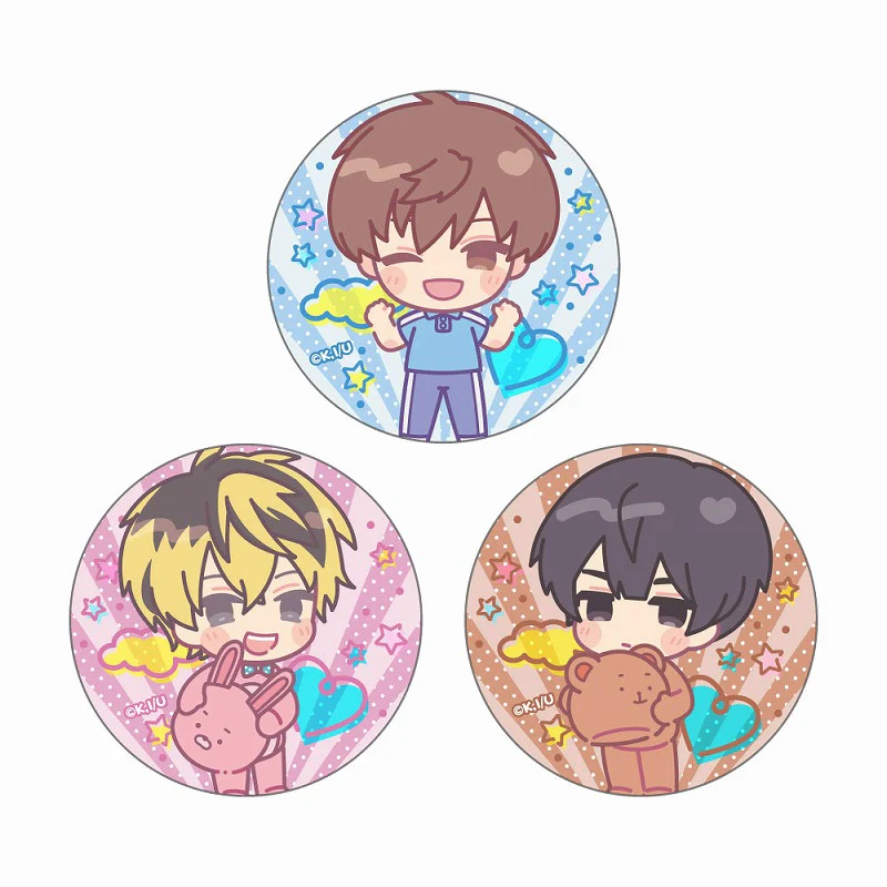 [Life Lessons with Uramichi Oniisan] LOVE (Heart) Pastel Button Badge (Blind Box -Single) - Image 2