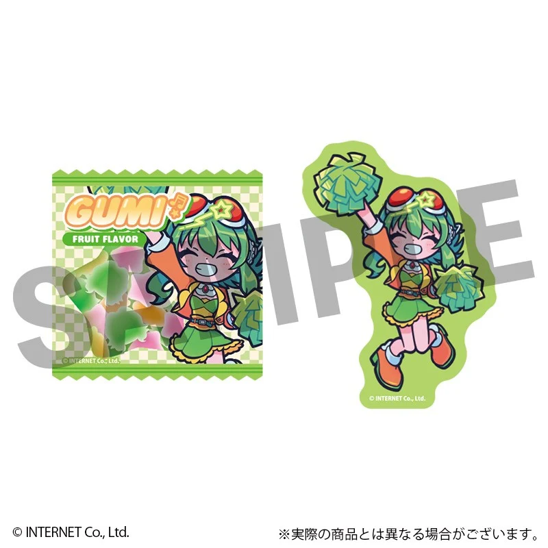 (1BOX=6)(Goods - Sticker) VOCALOID GUMI Trading Fure Friends Sticker(Blind Box -Single) - Image 2