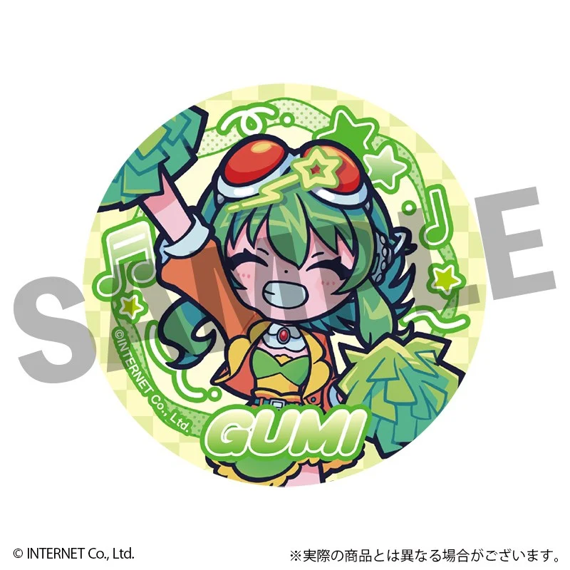 (1BOX=6)(Goods - Badge) VOCALOID GUMI Trading Fure Friends Button Badge(Blind Box -Single) - Image 2