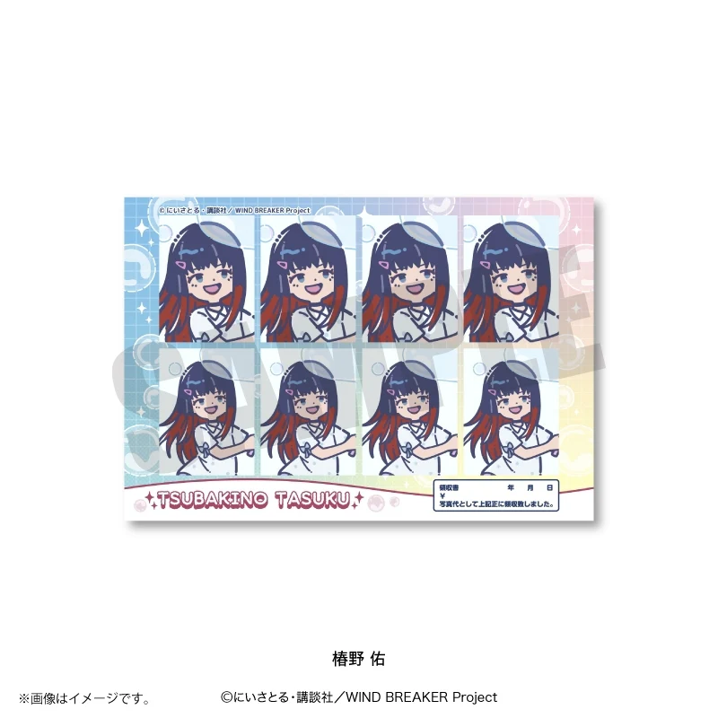 (Goods - Sticker) TV Anime WIND BREAKER Retro Pop Vol. 4 ID Photo Style Sticker Tasuku Tsubakino