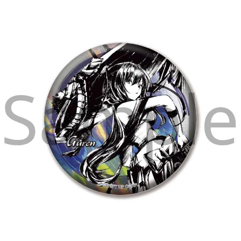 (Goods - Badge) GODDESS OF VICTORY: NIKKE Ink Painting Trading Hologram Button Badge (Blind Box -Single) - Image 6