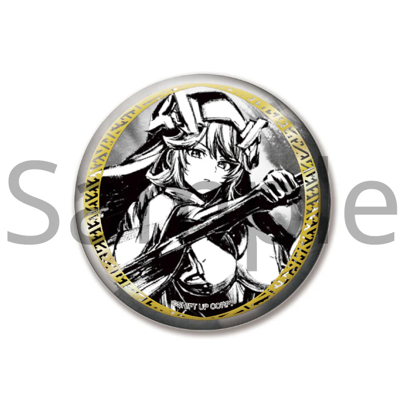 (Goods - Badge) GODDESS OF VICTORY: NIKKE Ink Painting Trading Washi Button Badge (Blind Box -Single) - Image 7