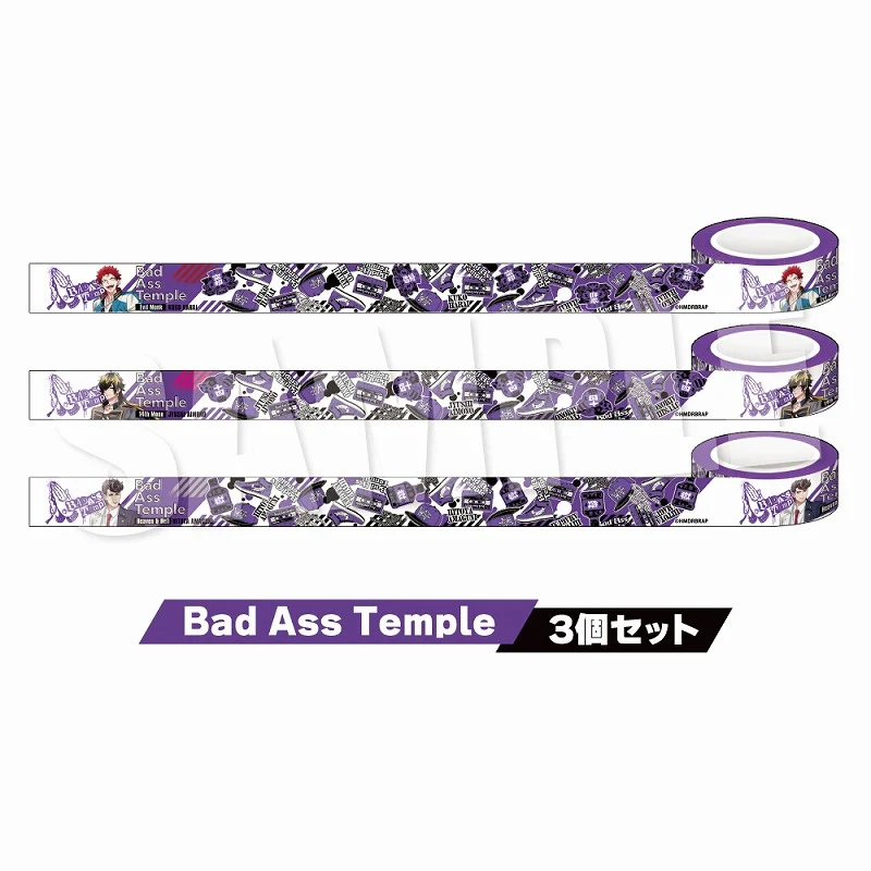 [Hypnosis Mic] Rhyme Anima+ Masking Tape Set of 3 - Bad Ass Temple
