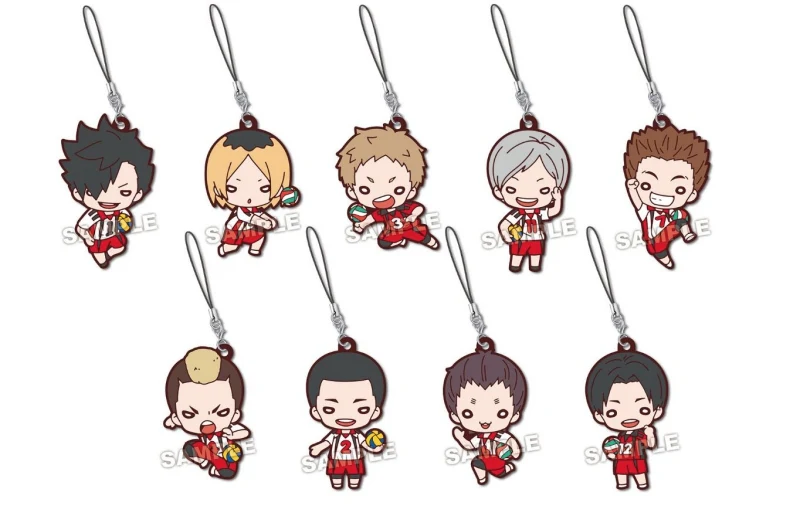 [Haikyu!!] Nitotan Trading Rubber Charm Second Uniform Nekoma Highschool (Blind Box -Single)