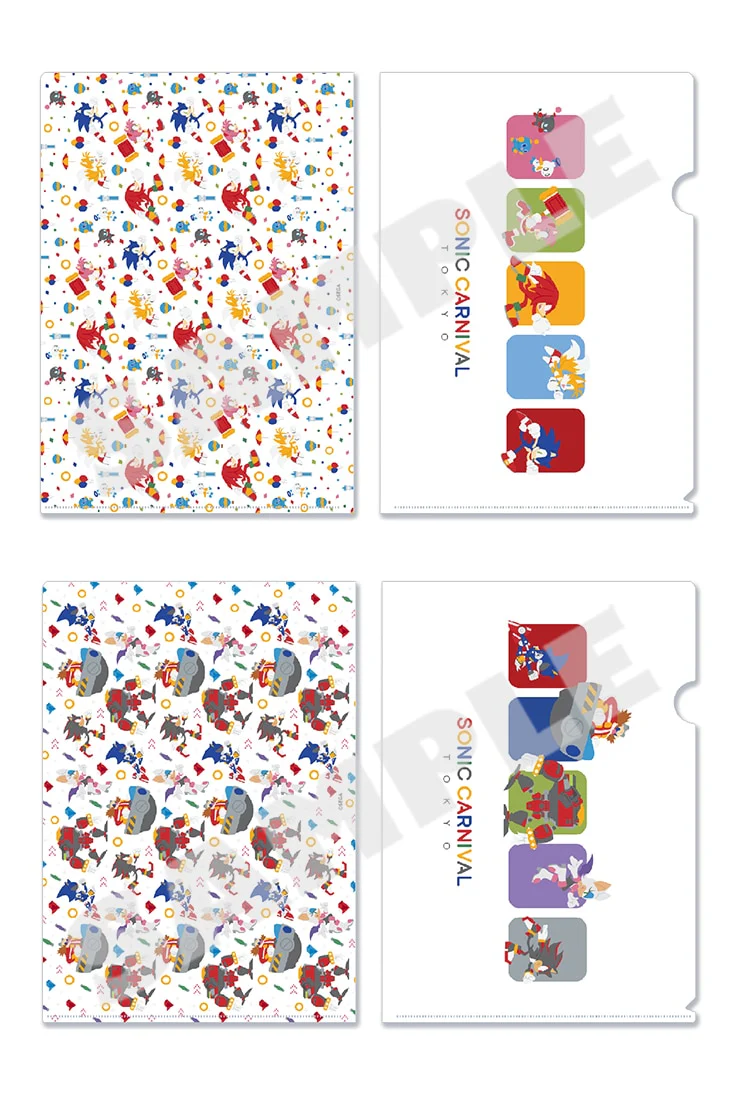 (Goods - Clear File) Sonic the Hedgehog SONIC CARNIVAL TOKYO Clear File Set of 2