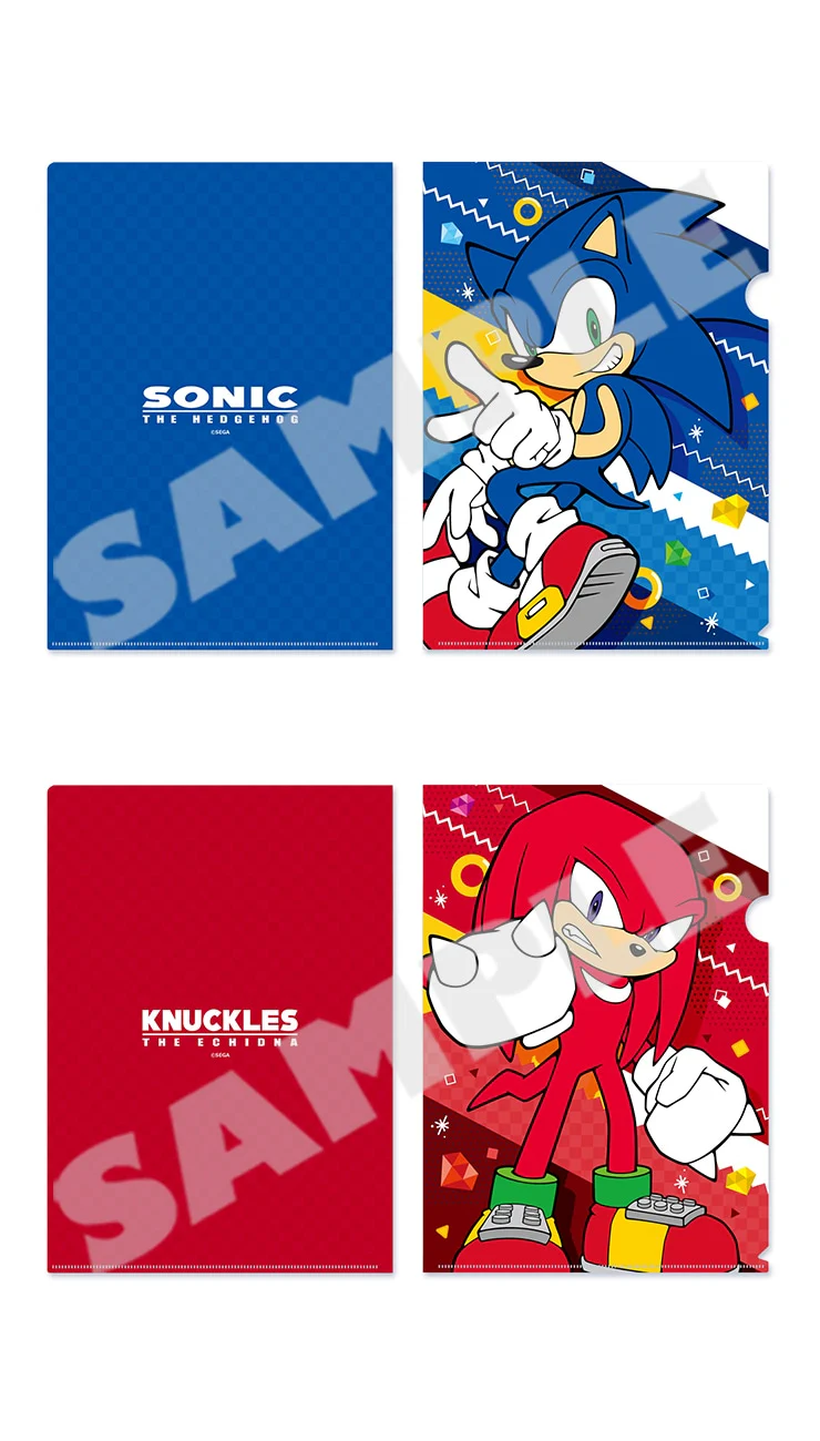(Goods - Clear File) Sonic the Hedgehog Basic Series Clear File Set of 2 01 Sonic & Knuckles - Image 2