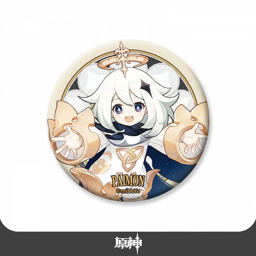[Genshin Impact] Traveler Series Chara Can Badge Paimon