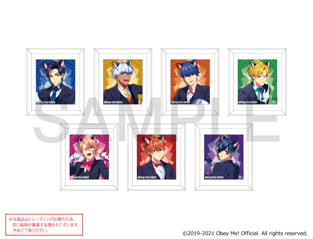 [Obey Me!] mixx garden Black Butler Cafe Photo Frame Magnet (Blind Box -Single)
