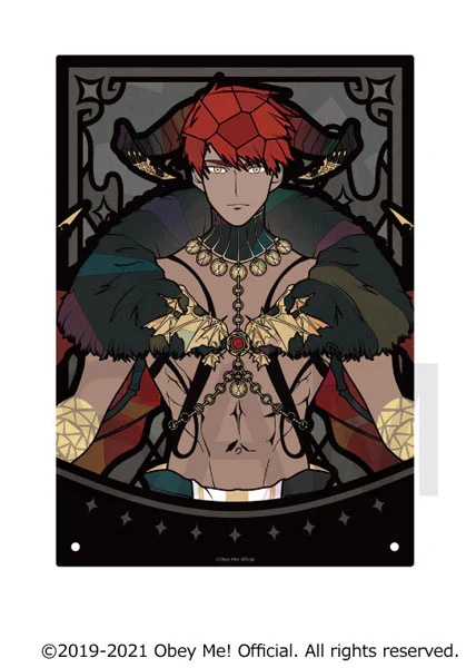 [Obey Me!] Stained Glass Style Acrylic Art Panel Diavolo